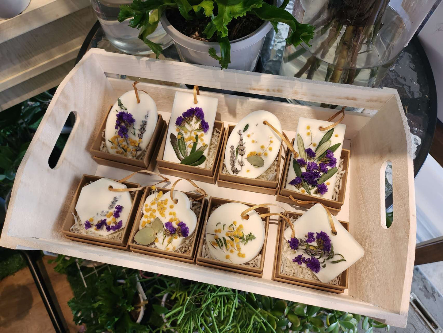 Fragrant Wax Sachet with dry flowers image 0