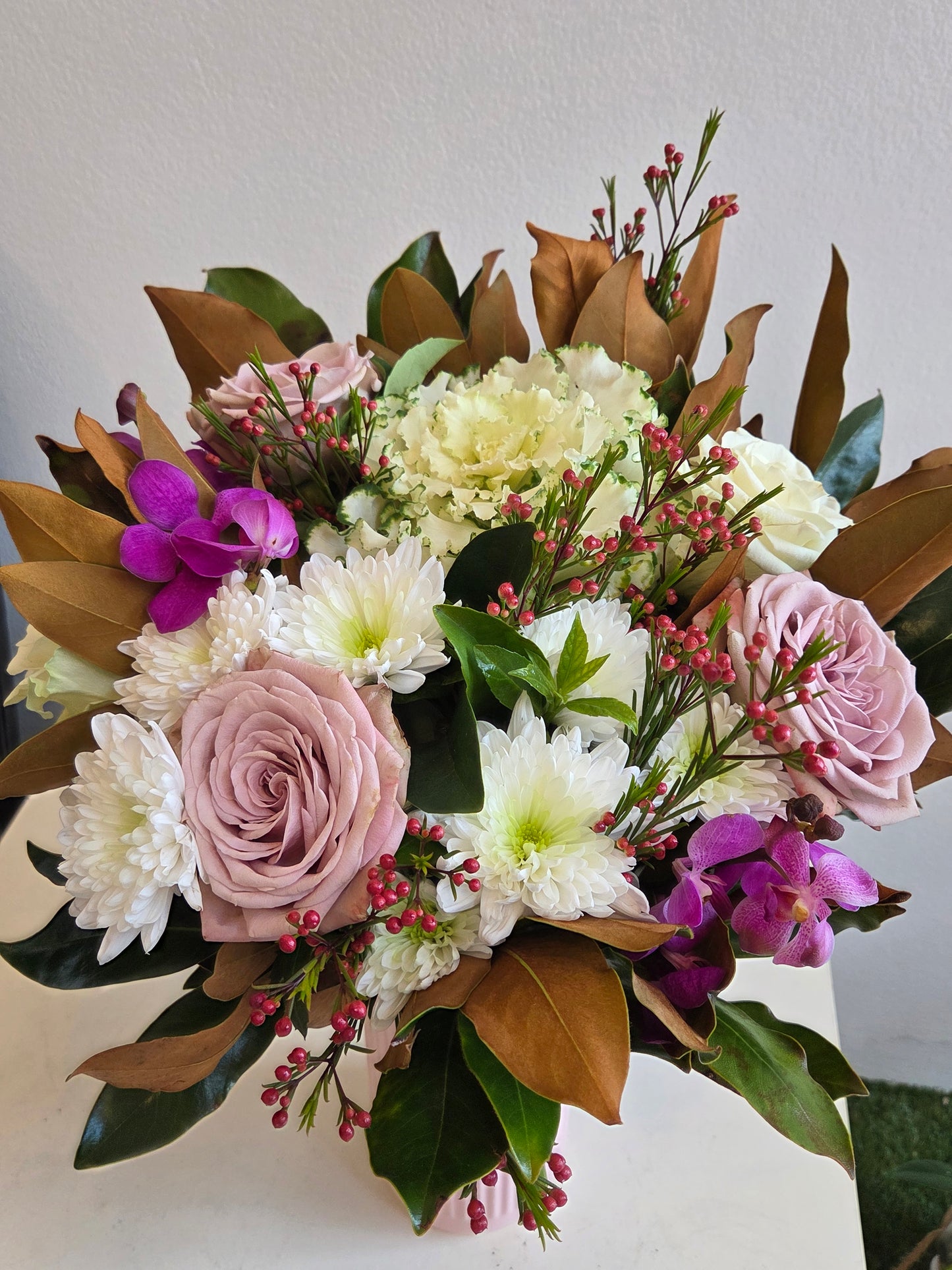 Blush Charm Vase Arrangement