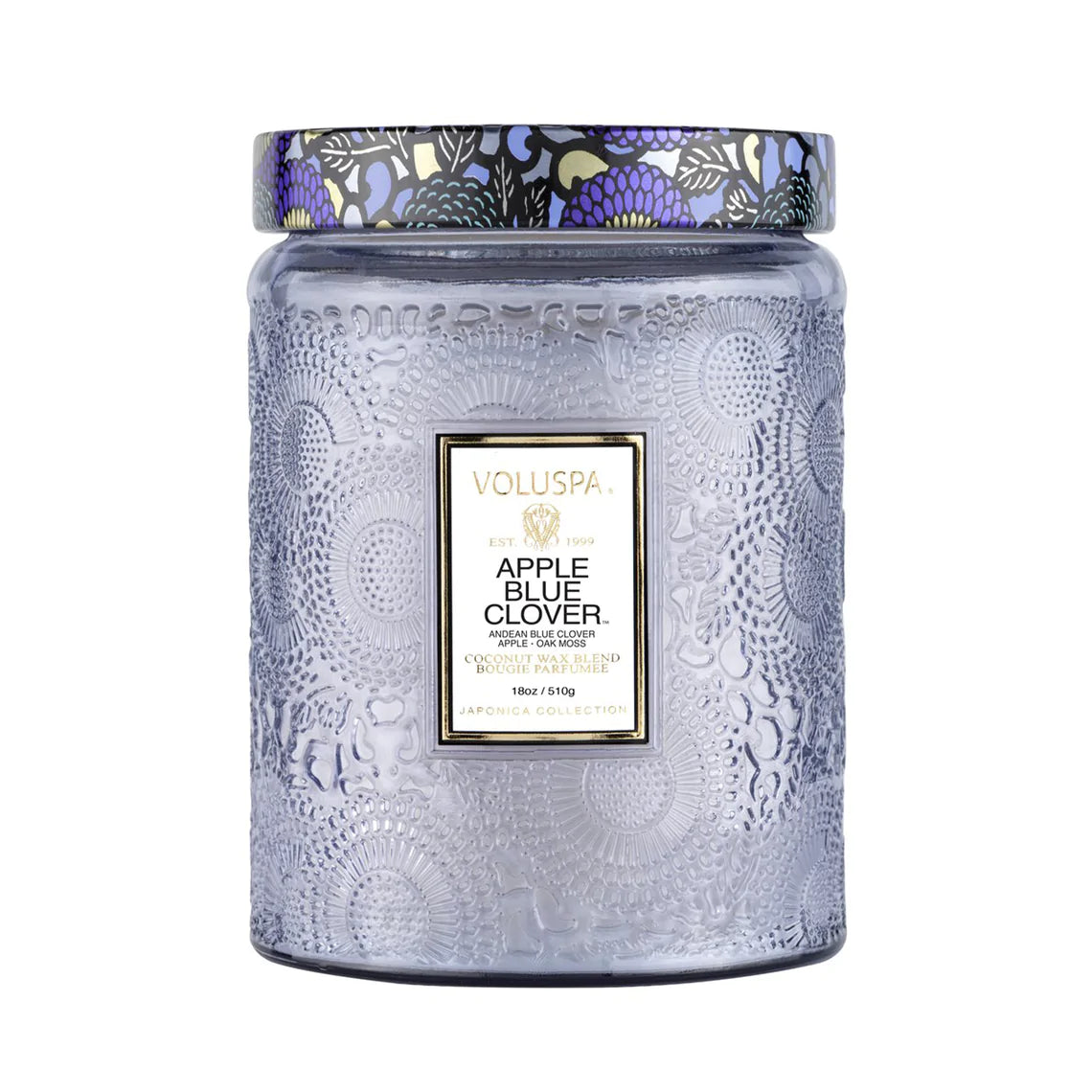 VOLUSPA Apple Blue Clover 100hr Candle image 0