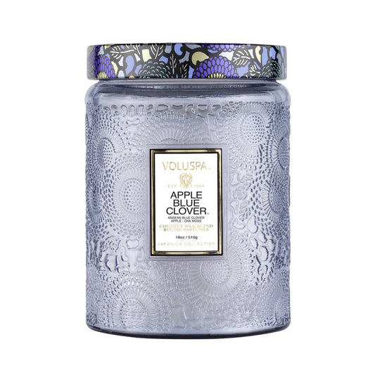 VOLUSPA Apple Blue Clover 100hr Candle image 0
