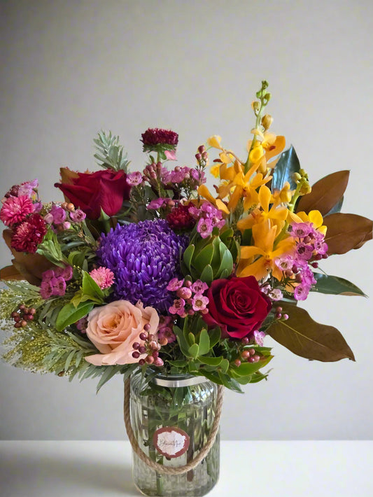 Bright Bloom Vase Arrangement