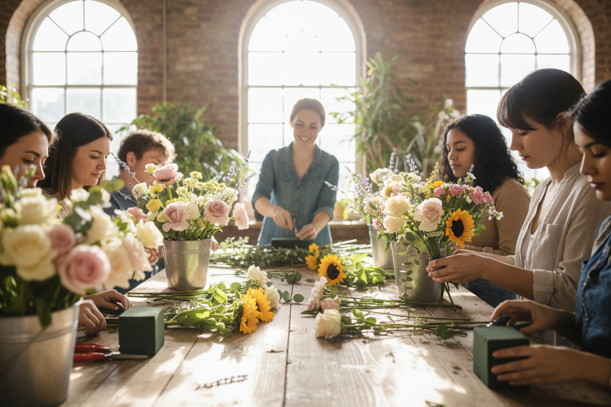generate another floristry introductory workshop image