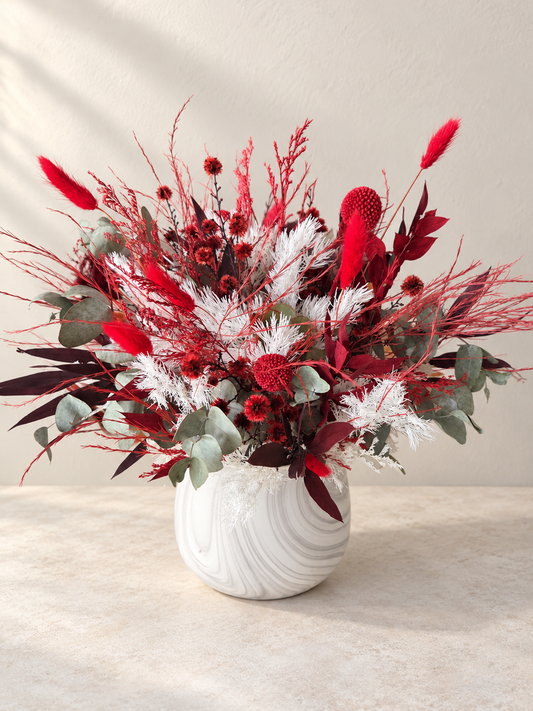 Ruby & Snow preserved and dried flowers
